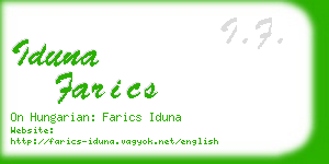 iduna farics business card